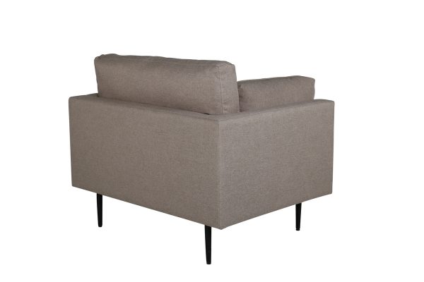 Fauteuil de salon taupe Bosco esprit rotin home (10) Fauteuil de salon taupe Bosco