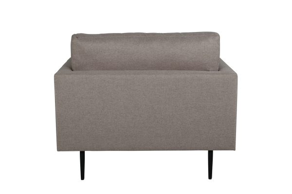 Fauteuil de salon taupe Bosco esprit rotin home (11) Fauteuil de salon taupe Bosco