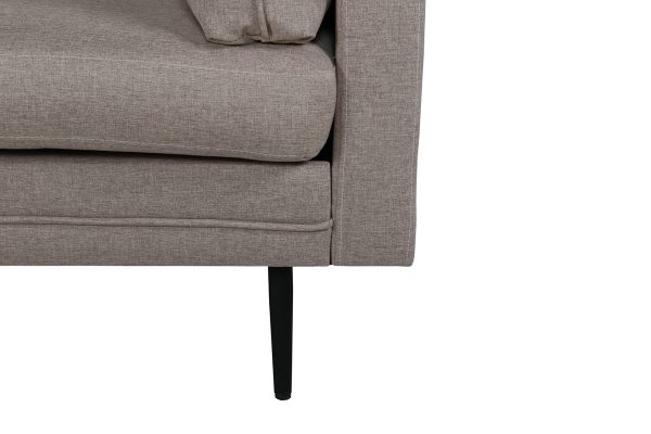 Fauteuil de salon taupe Bosco esprit rotin home (14) Fauteuil de salon taupe Bosco