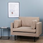 Fauteuil de salon taupe Bosco esprit rotin home (2) Fauteuil de salon taupe Bosco