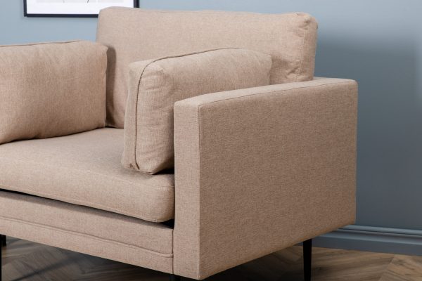 Fauteuil de salon taupe Bosco esprit rotin home (3) Fauteuil de salon taupe Bosco