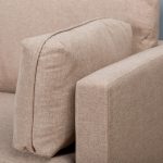 Fauteuil de salon taupe Bosco esprit rotin home (4) Fauteuil de salon taupe Bosco