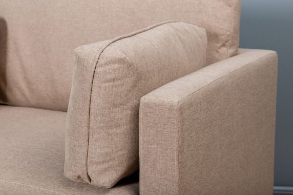 Fauteuil de salon taupe Bosco esprit rotin home (4) Fauteuil de salon taupe Bosco