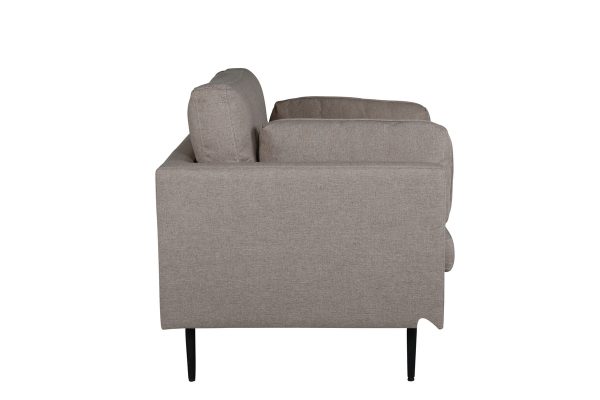 Fauteuil de salon taupe Bosco esprit rotin home (9) Fauteuil de salon taupe Bosco