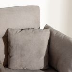 Fauteuil gris avec repose-pieds Magalas