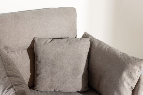 Fauteuil gris avec repose-pieds Magalas