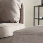 Fauteuil gris avec repose-pieds Magalas