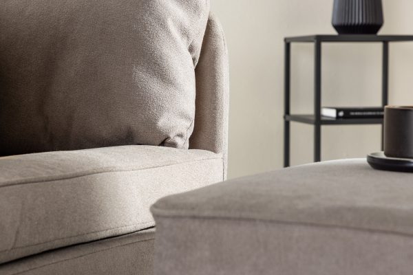 Fauteuil gris avec repose-pieds Magalas
