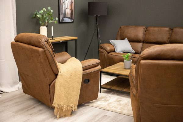 Fauteuil inclinable marron Salvino