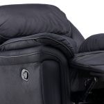 Fauteuil inclinable noir Salvino