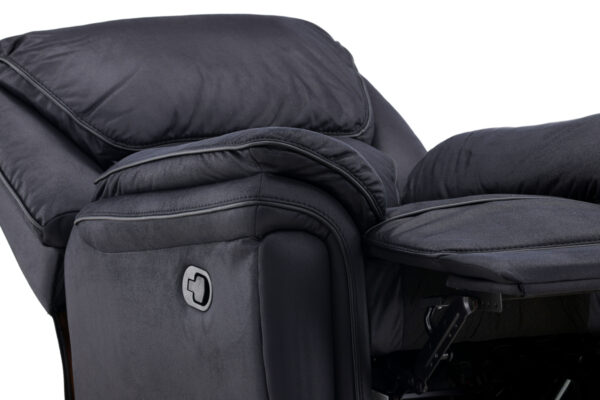 Fauteuil inclinable noir Salvino
