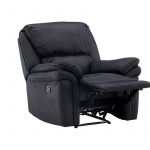Fauteuil inclinable noir Salvino