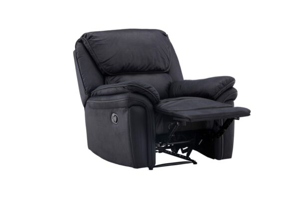 Fauteuil inclinable noir Salvino