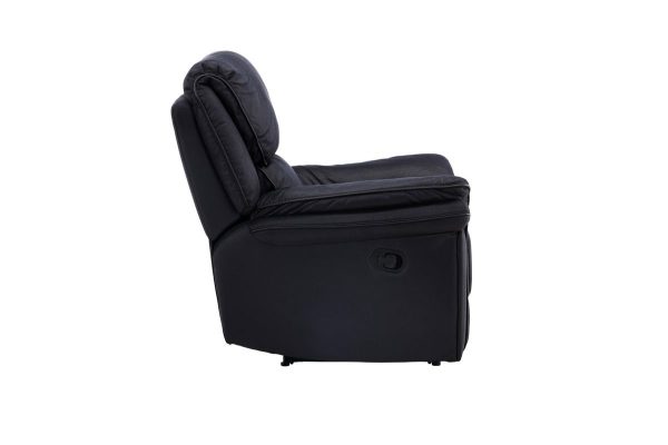 Fauteuil inclinable noir Salvino