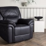 Fauteuil inclinable noir Salvino