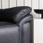 Fauteuil inclinable noir Salvino