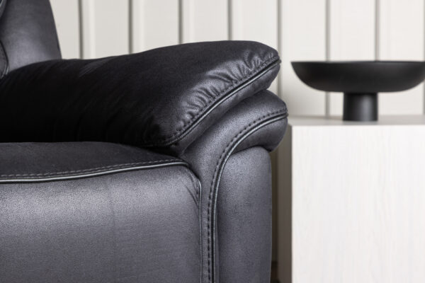 Fauteuil inclinable noir Salvino