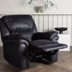 Fauteuil inclinable noir Salvino