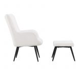 Fauteuil relax blanc Komodor