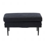 Pouf noir Bosco
