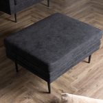 Pouf noir Bosco