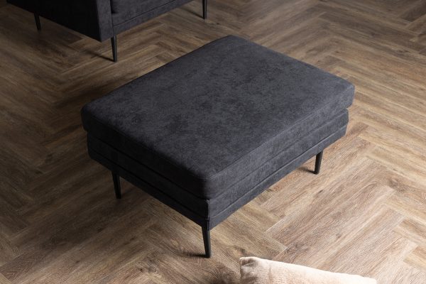 Pouf noir Bosco