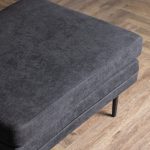 Pouf noir Bosco