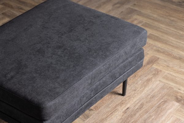 Pouf noir Bosco