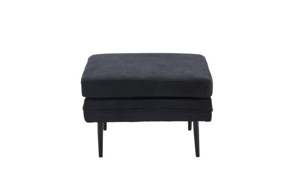 Pouf noir Bosco