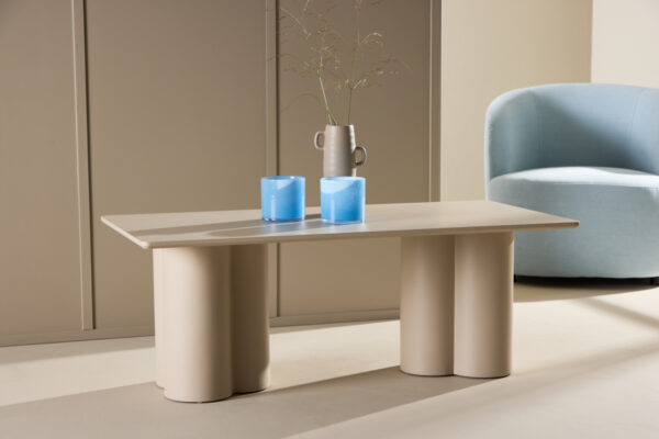 Table basse beige Olga 120x60