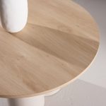 Table basse beige et bois Olga