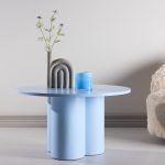 Table basse bleu Olga esprit rotin home (2) Table basse bleue Olga