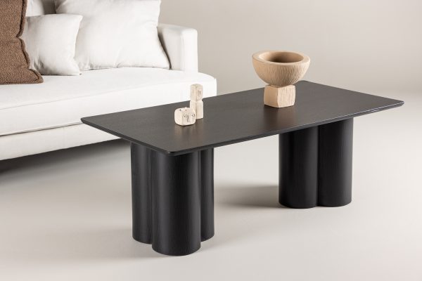 Table basse noire Olga 120x60