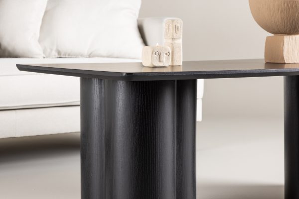 Table basse noire Olga 120x60