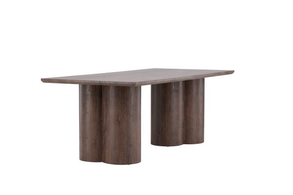 Table de repas marron Olga 210x100