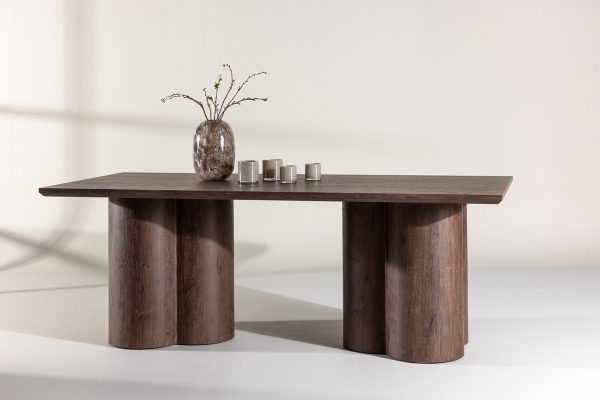 Table de repas marron Olga 210x100