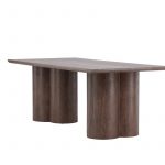 Table de repas marron Olga 210x100