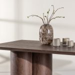 Table de repas marron Olga 210x100