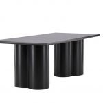 Table de repas noire Olga 210x100