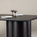 Table de repas noire Olga 210x100