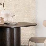 Table repas marron ronde Olga esprit rotin home (7) Table repas marron ronde Olga