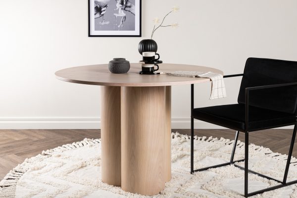 Table repas naturelle ronde Olga esprit rotin home (6) Table repas naturelle ronde Olga