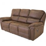 Canapé inclinable marron Salvino en microfibre avec fonction relax et assises confortables