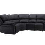 canape d'angle inclinable noir salvino (9) Canapé d'angle inclinable noir Salvino en microfibre avec fonction relax et assises généreuses - Canapé 5 places