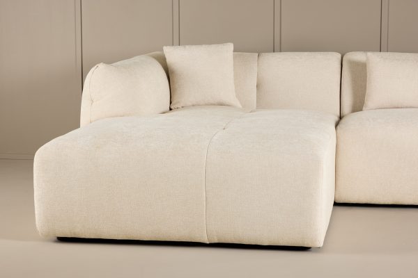 Canapé d’angle beige Polycarpe