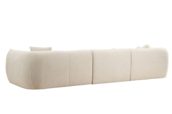 Canapé d’angle beige Polycarpe
