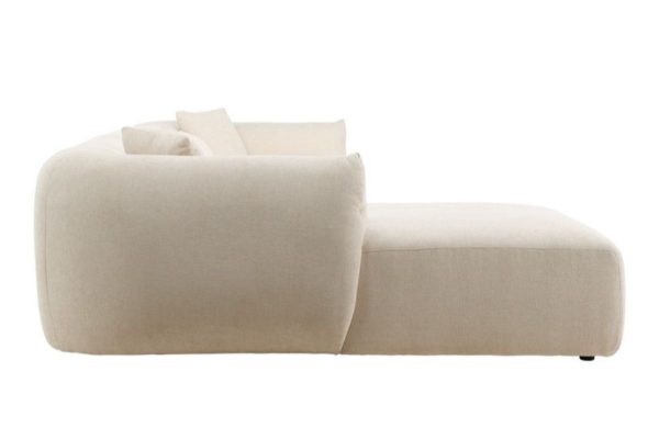 Canapé d’angle beige Polycarpe