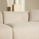 Canapé d’angle beige Polycarpe