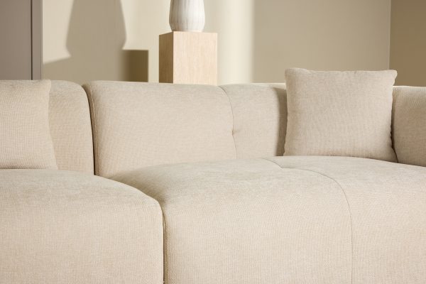 Canapé d’angle beige Polycarpe