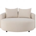 canapé rond beige kenzo (2) Canapé rond Kenzo